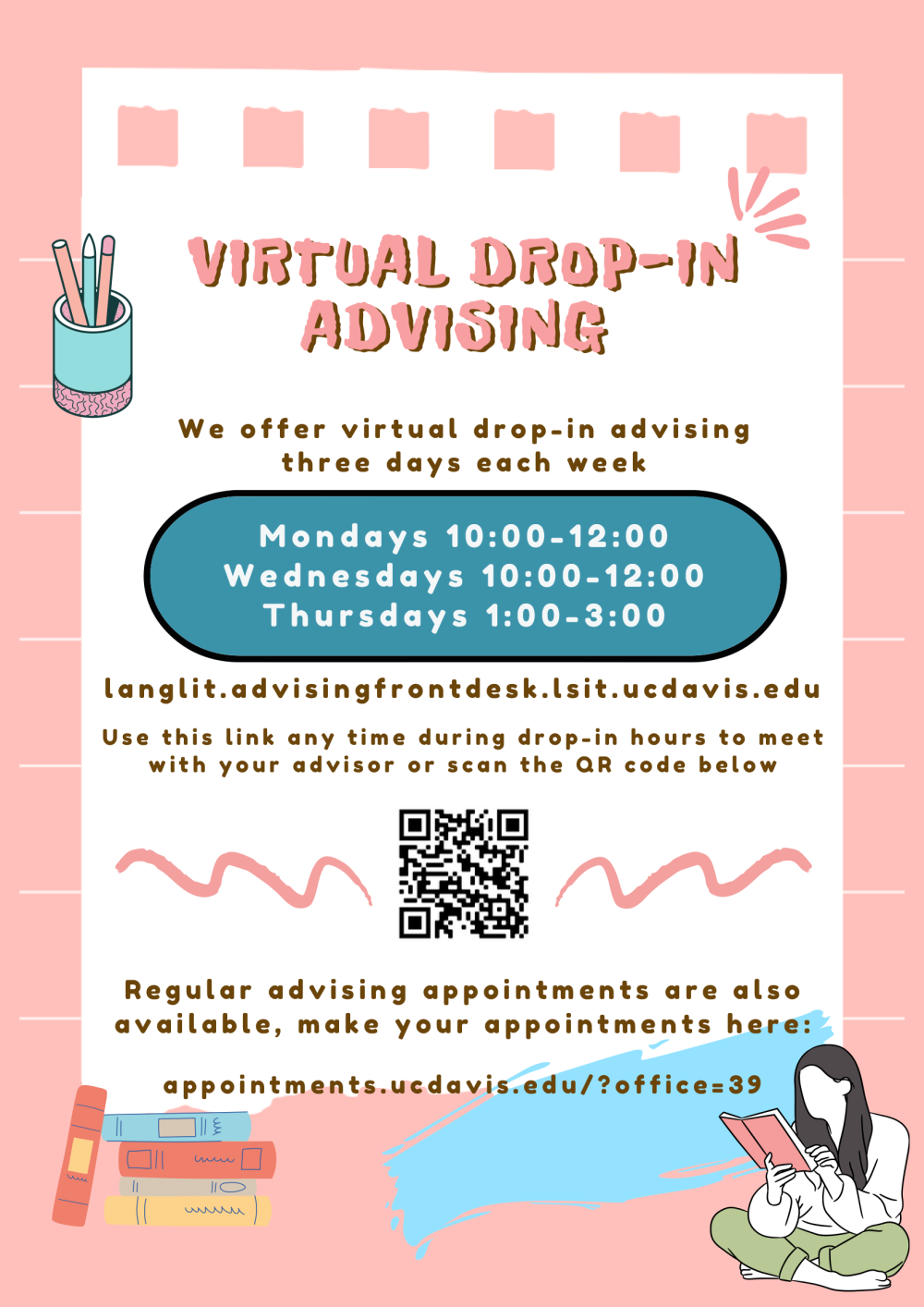  a flyer for virtual advising